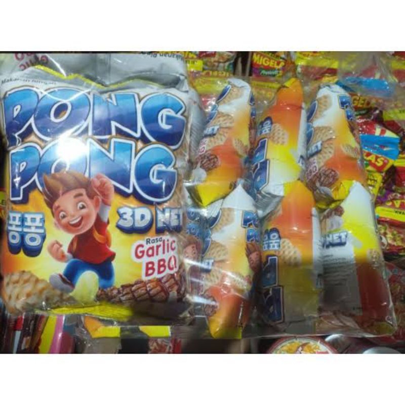 

Chiki pong pong net Snack berhadiah 1 renceng isi 10 bungkus