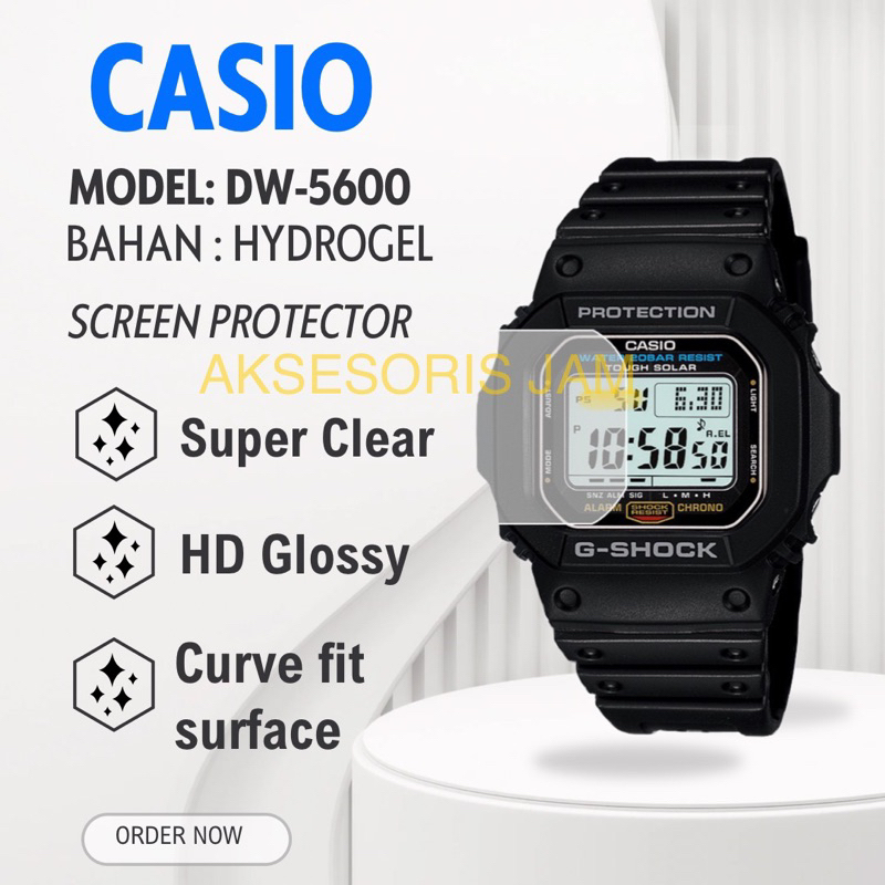 ANTIGORES HYDROGEL JAM TANGAN CASIO DW-5600 DW 5600 DW5600 SCREEN PROTECTOR / PELINDUNG KACA / PELIN