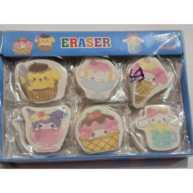 

PENGHAPUS MURAH FANCY STIP MURAH FANCY 24 PCS PENGHAPUS KARAKTER GROSIR