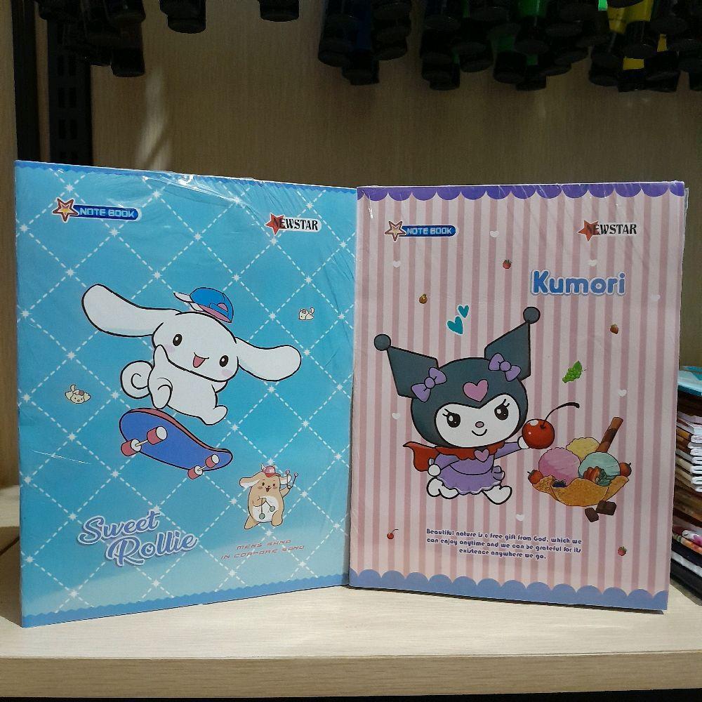 

1 pak isi 10 Buku Tulis 58 lembar kuromi cinamonroll NEW STAR