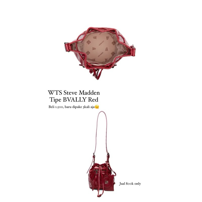 STEVE MADDEN BVALLY RED PRELOVED