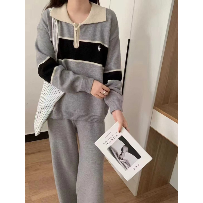 Polo Sweater Kulot Wanita