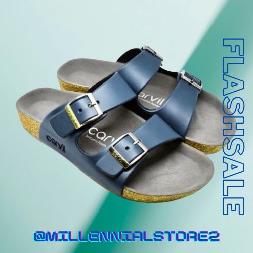 sandal pria carvil ban 2/sandal carvil original/ sandal pria casual bisa cod
