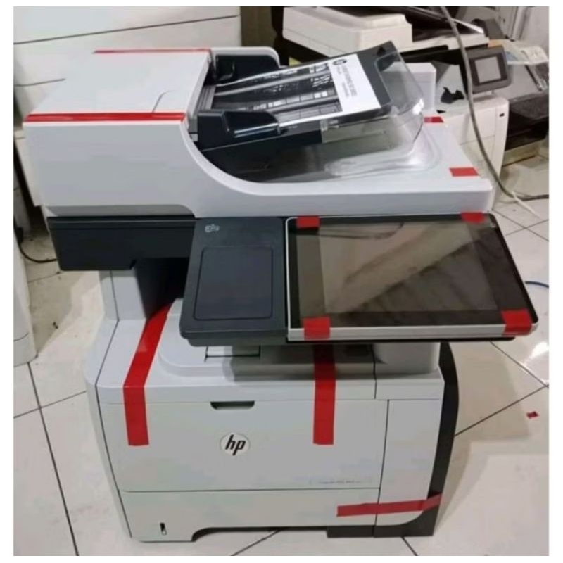 printer hp laserjet Enterprise 500mfp m525 scan copy fy di kaca & cetak bulak balik otomatis