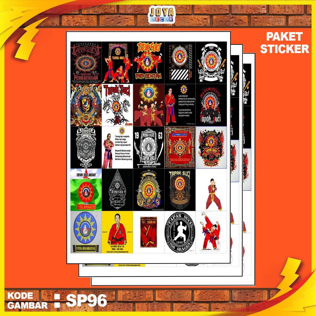 

GAMBAR STICKER TAPAK SUCI / STIKER TAPAK SUCI / PAKET STIKER TAPAK SUCI PER 25 PCS / KODESP96