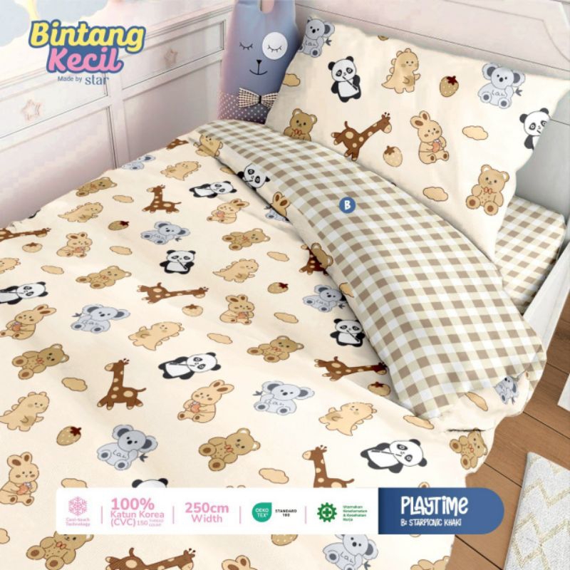 sprei homemade katun lokal motif BINTANG KECIL