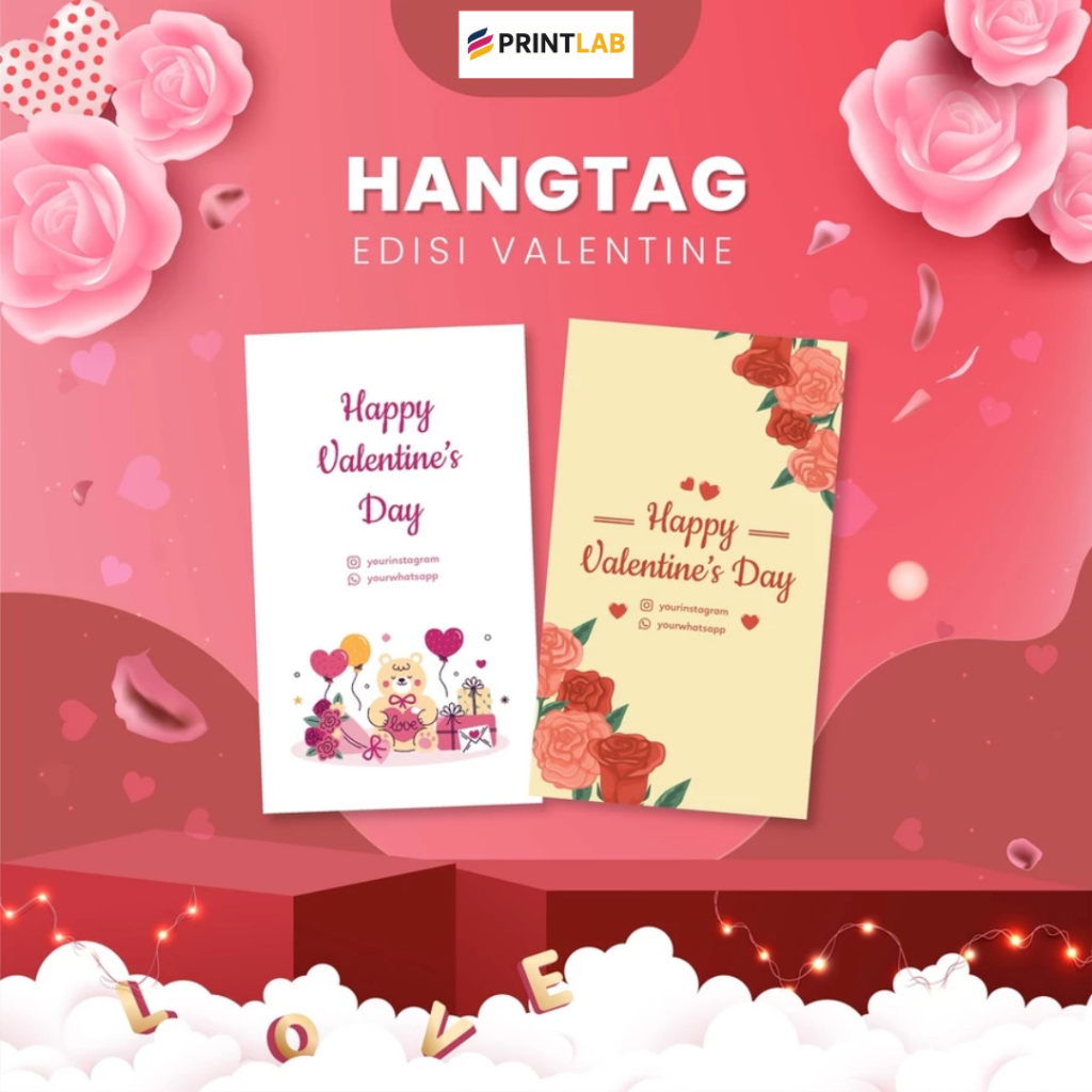 

Print Lab - Hang Tag 1 Sisi Edisi Valentine Hangtag Baju - Hang Tag Label - Label Merek - Label Ucapan Valentine Hari Kasih Sayang 2023