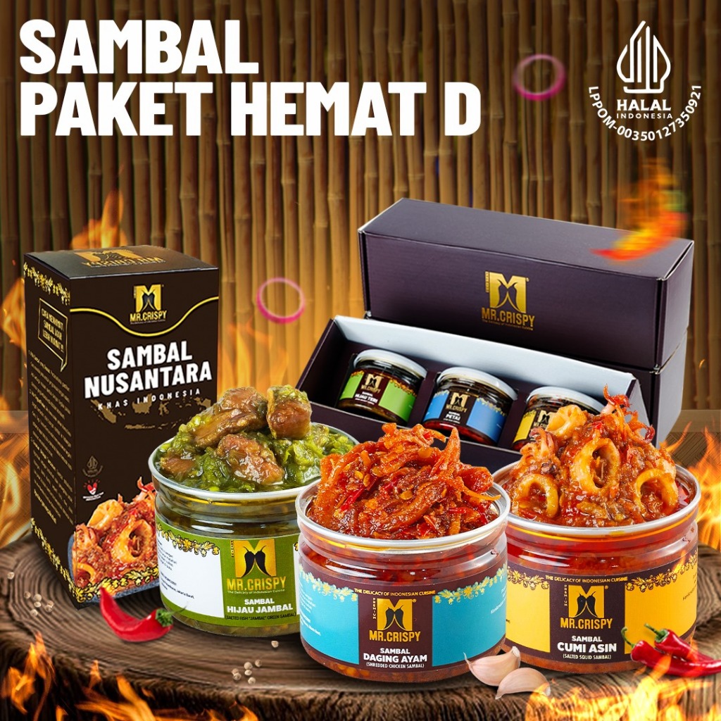 

PAKET SAMBEL HEMAT D MR.CRISPY(KOTAK HMPERS)