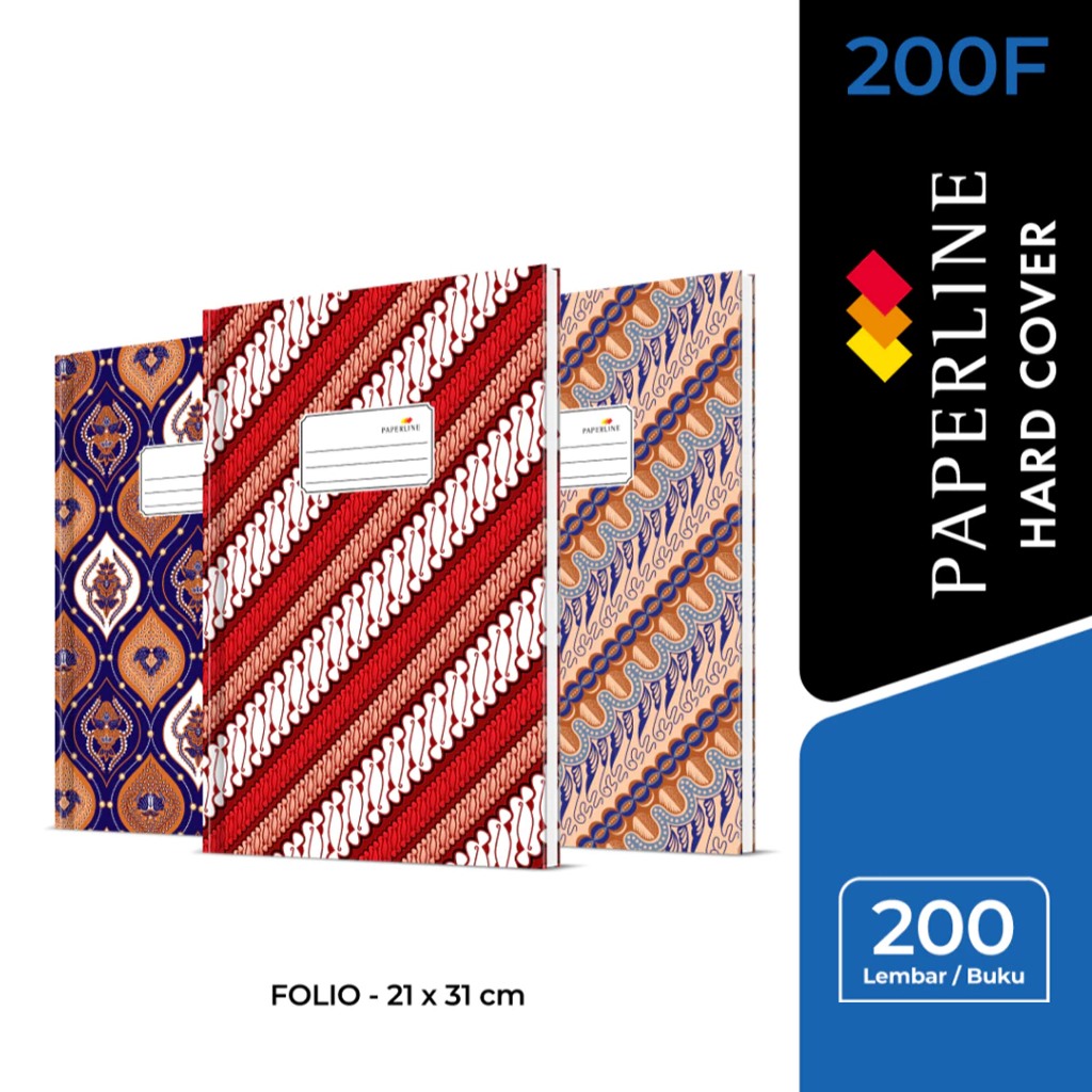 

Paperline Hard Cover 200 Buku Folio PGG HC 200 F / Buku Keuangan - Isi 200 Lembar