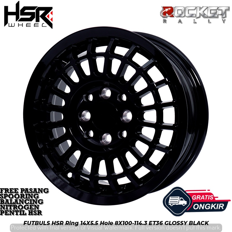 Velg Original HSR FUTBULS Ring 14 For Xenia Kijang LGX Starlet Soluna Karimun