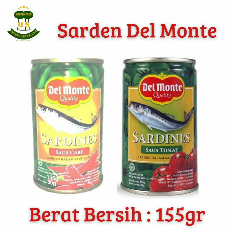 

Sarden DelMonte Sardines Del Monte Saus Tomat 155gr Sardines Del Monte Saus Cabe 155gr Sarden DelMonte Saus Cabe 155gr Sandine del monte kaleng