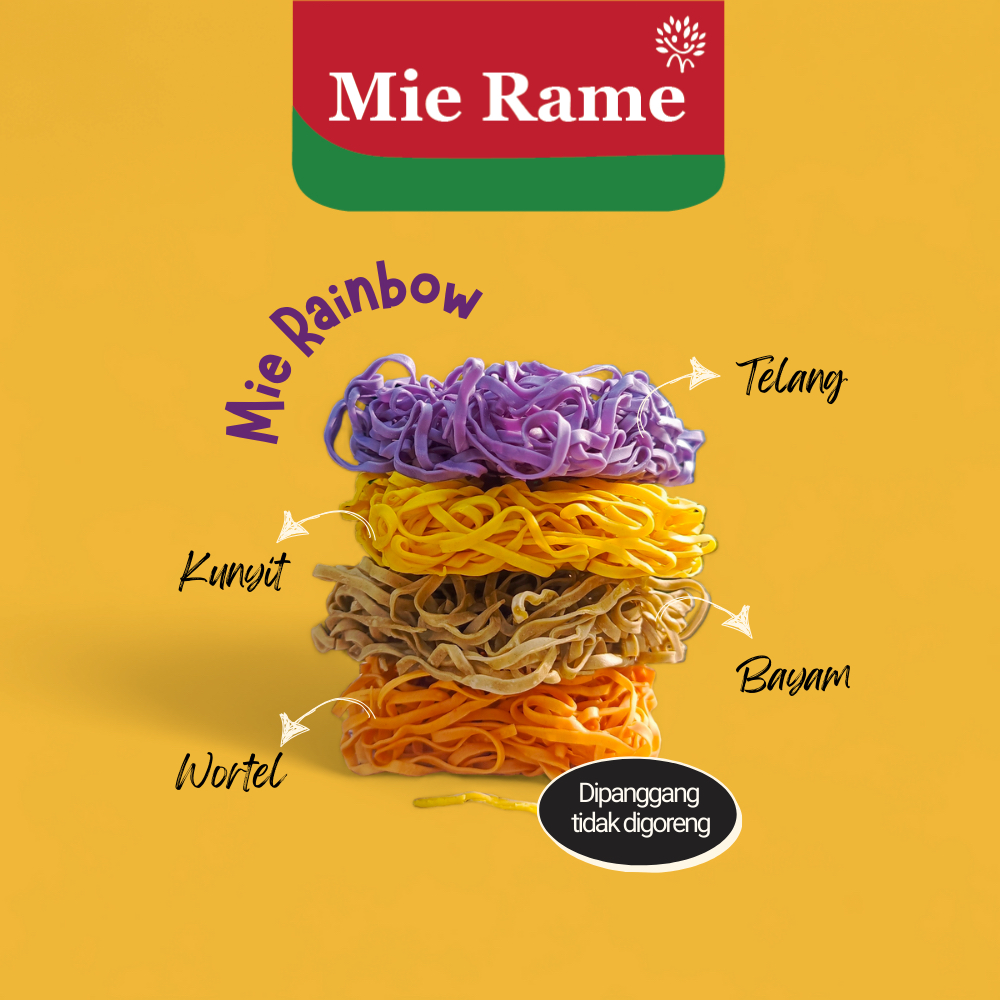 

Mie Rainbow - Dengan Bumbu