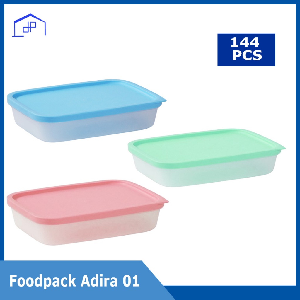 144PCS - Food Pack Adira 01 - Kotak Makan Kecil - Tempat Makan Kecil - Lunch Box - Wadah Makan