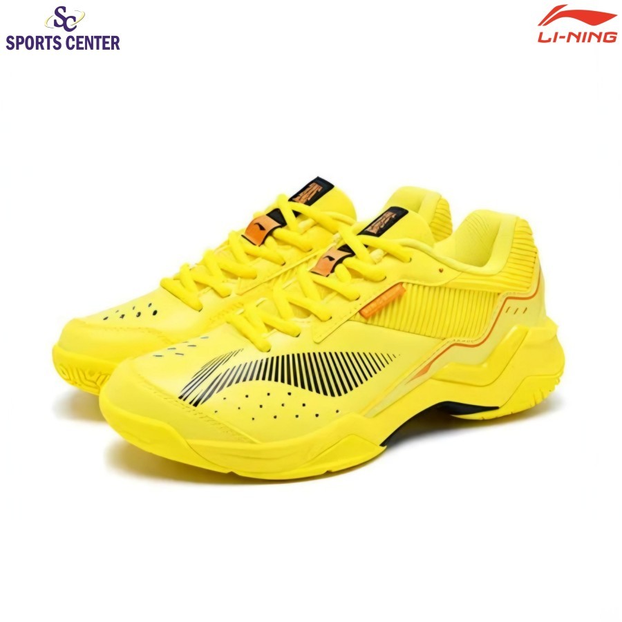 New Sepatu Badminton Lining Player Series Sonic Boom Wide AYTV005-3 Illuminating Yellow