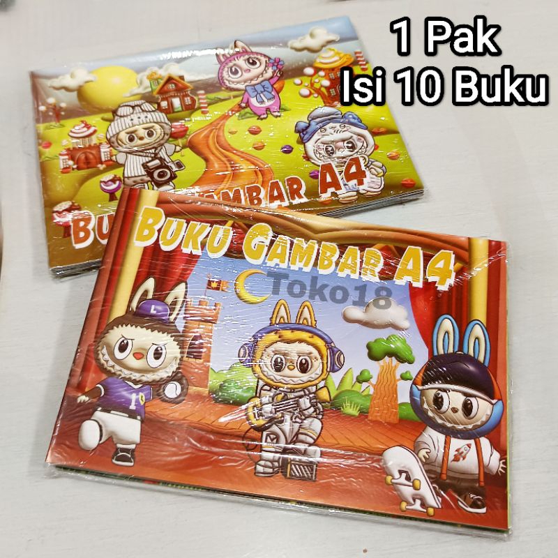 

1 Pak Buku Gambar A4 LABU (Isi 10 Buku)Isi 6 Lembar/Buku