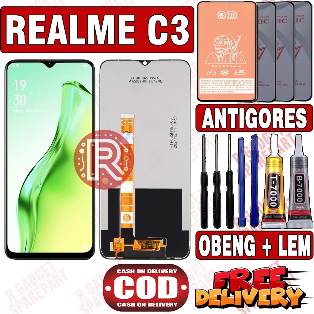 LCD REALME C3 ORIGINAL OEM LCD TOUCHSCREEN REALME C3 FULLSET