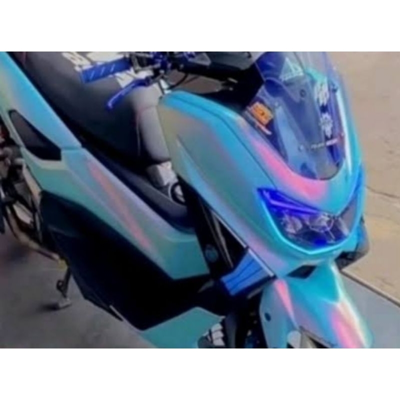 cat warna ice blue satu paket dengan lembayung ungu PU cat motor cat mobil cat custom cat otomotif l