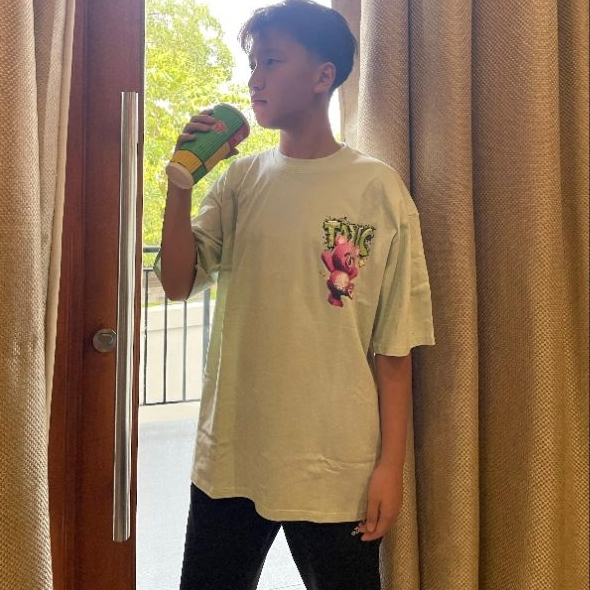 TEESTARS | KAOS OVERSIZE  Unisex Toxic Bear Pria & Wanita Katun Premium