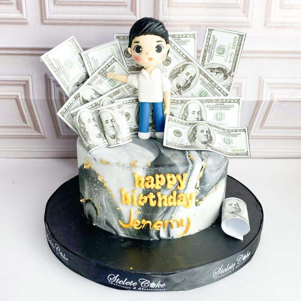 

Kue Ulang Tahun/Birthday Cake/Kue Ultah Tema Money/Kue Tema Money/Dollar Cake