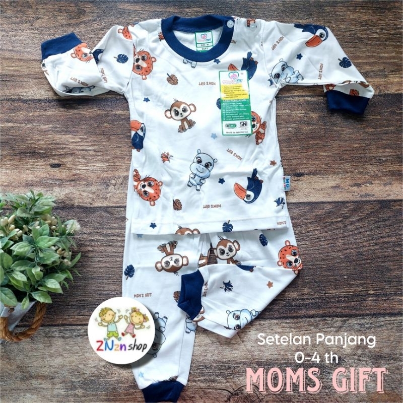 Moms Gift - Setelan Piyama Baju Tidur Bayi 0-5 th Stelan Tangan Panjang Anak Motif Terbaru