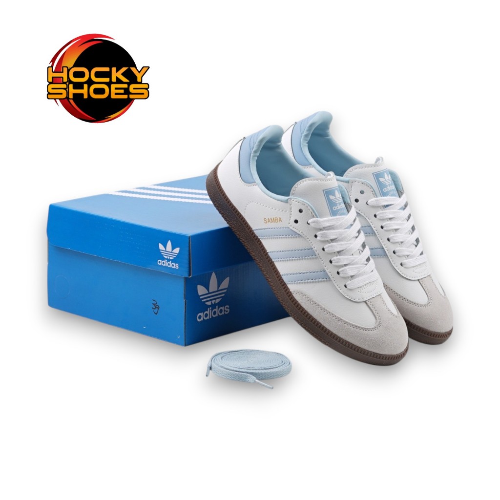 Adidas Samba Og White Blue Life Style And Casual