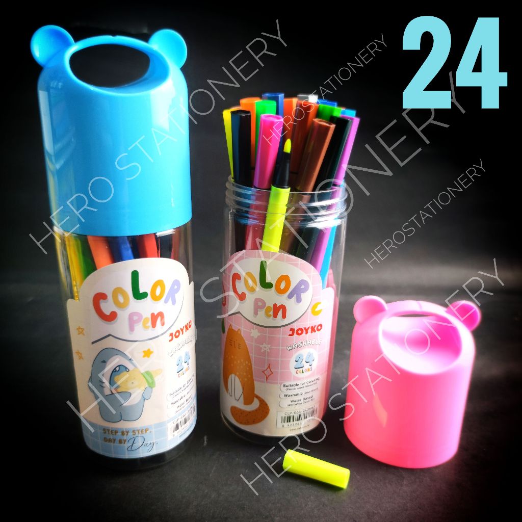 

Washable color pen pena warna joyko 24 warna CLP-064