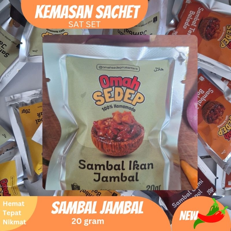 

Sachet Sambal Ikan Jambal 20 gram | Sambal Lauk Praktis