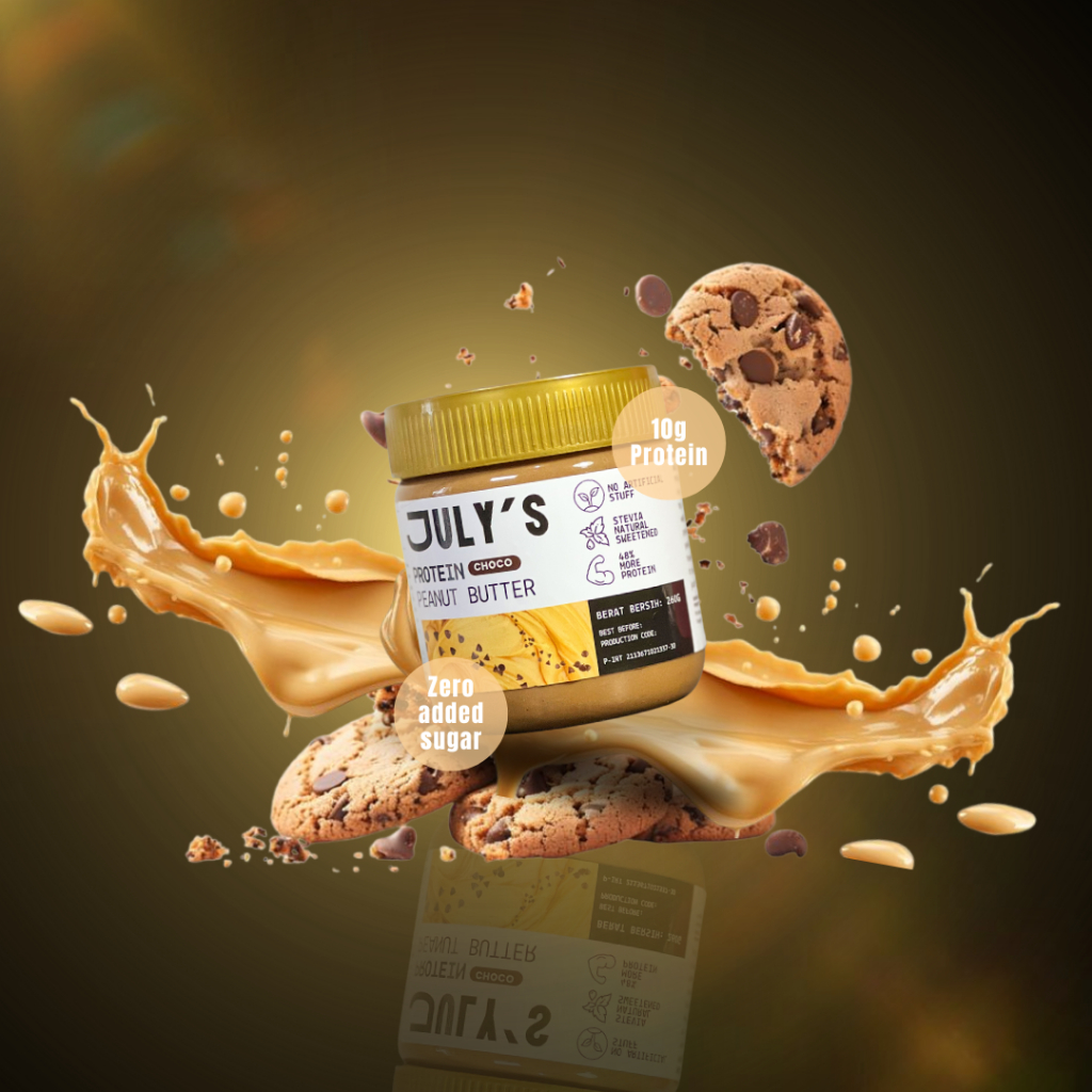

JULY’S Selai Kacang Coklat / Dengan Tambahan Protein Whey Isolate, Tanpa Gula Tambahan, (250gr)