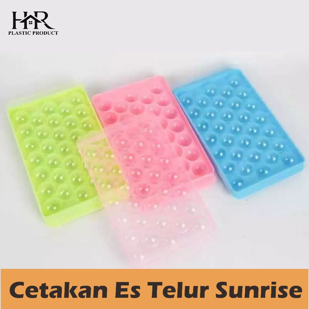 CETAKAN ES BATU BULAT 33 LUBANG CETAKAN JELLY BULAT CETAKAN AGAR-AGAR SUNRISE / CETAKAN JELLY BULAT