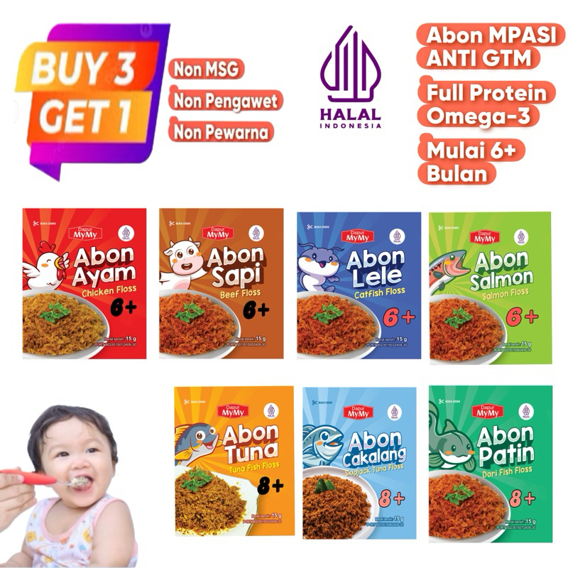 

Nf- PROMO Beli 3 GRATIS 1 Abon MPASI Abon Bayi 8 bulan Non MSG
