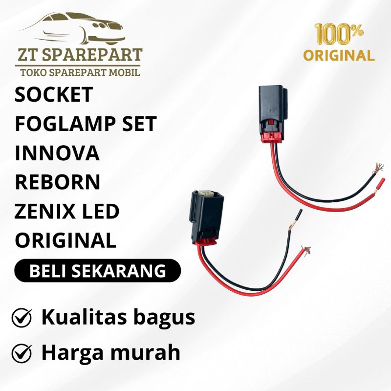 SOCKET FOGLAMP SET INNOVA REBORN ZENIX LED ORIGINAL