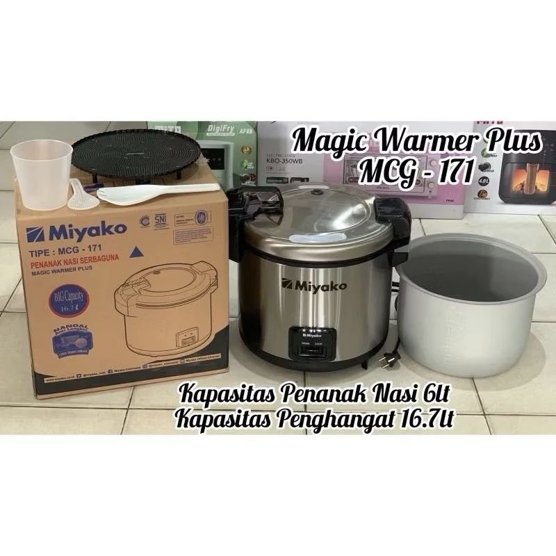Miyako Magic com 6 liter rice cooker