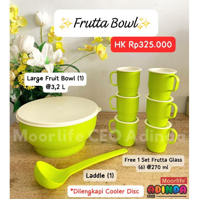 Fruta Glass dan Fruta Bowl Moorlife Promo