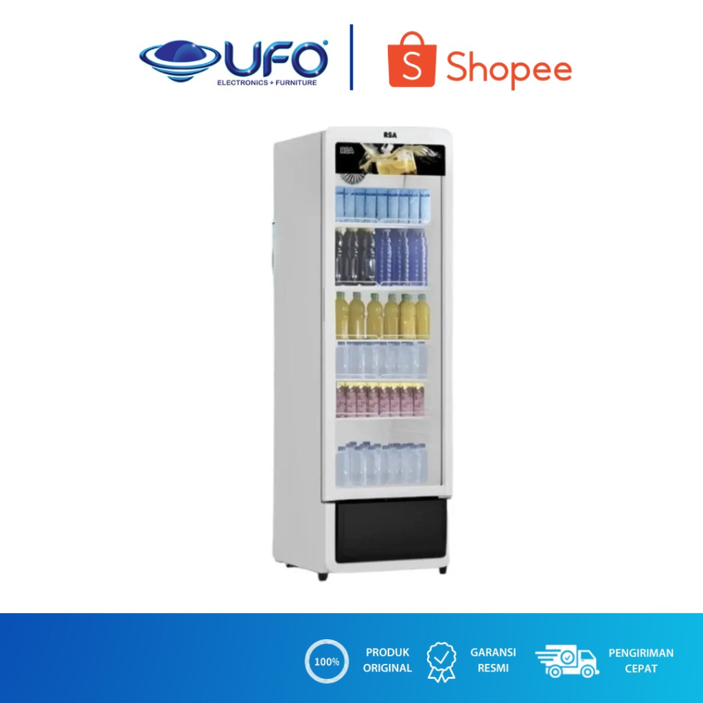 RSA SHOWCASE 1 PINTU 280 LITER RUBY280