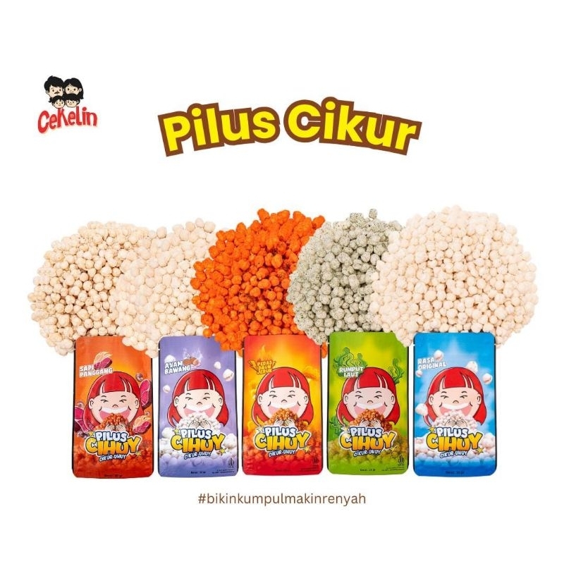 

CEKELIN cemilan pilus cikur isi 50gr