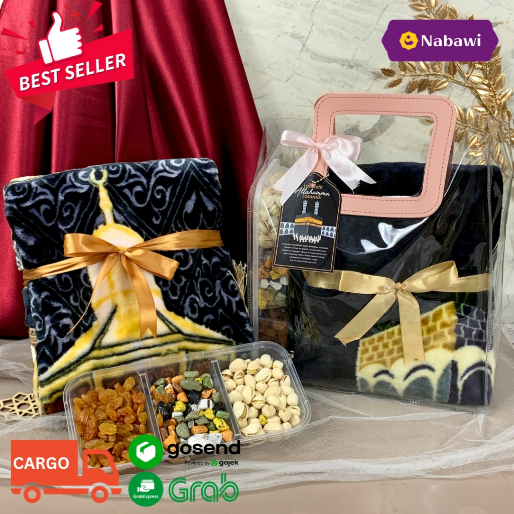 

Hampers PVC Al Mahira Sajadah Paket Oleh Oleh Makanan Khas Arab Souvenir Haji dan Umroh Premium