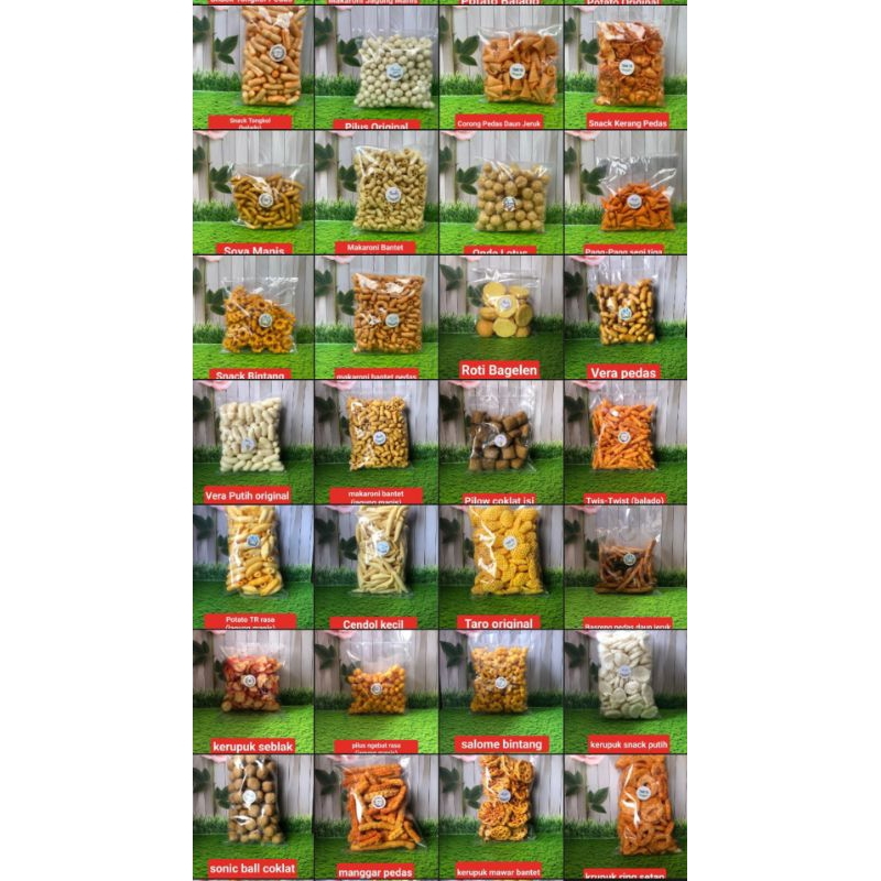 

Aneka Snack makaroni btt ori Serba 5000 dan 10000 langsung dikirim yah kak