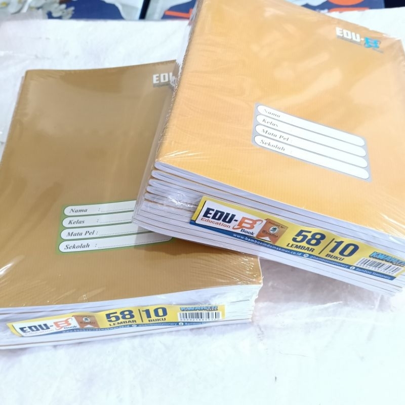 

1 PAK BUKU TULIS EDU-B 58 LMBAR SAMPUL COKLAT - 10 BUKU
