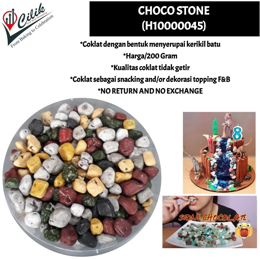 

coklat+choco+bentuk+model+batu+kerikil+stone+dekorasi+cupcake+cake+kue+bolu+ice cream+yoghurt+minuman+juice+es+ice+cemilan+snack+dessert