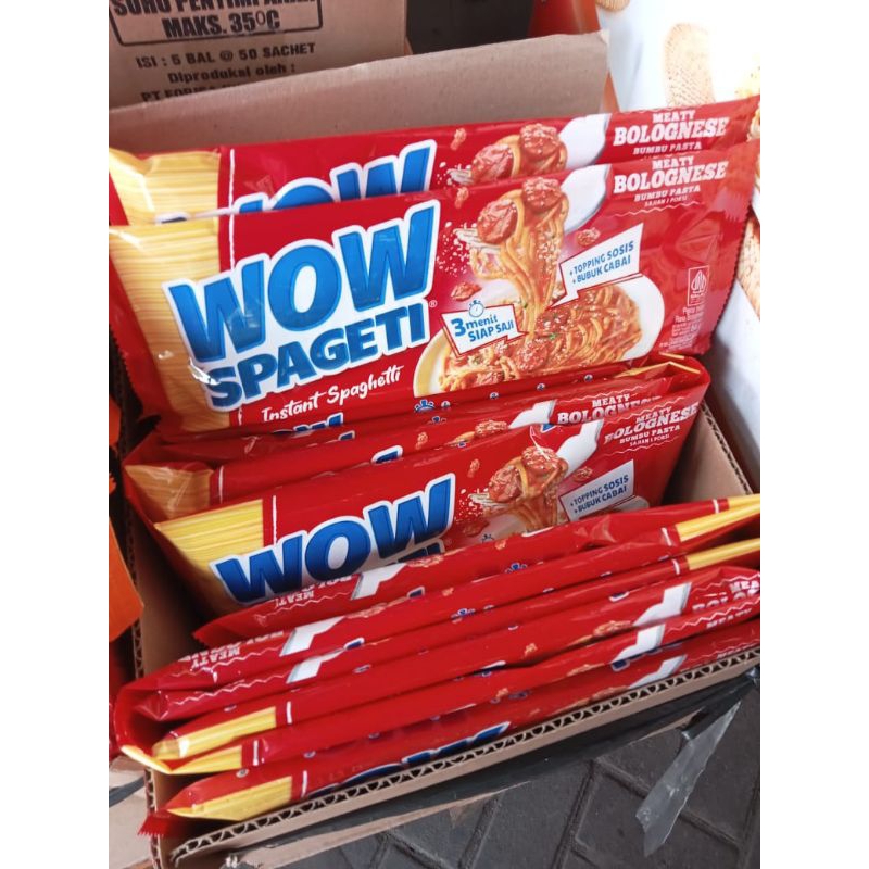 

Wow Spaghetti dengan bumbu carbonara