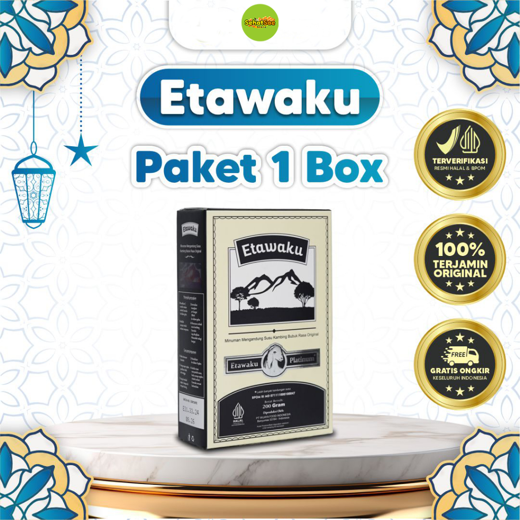 

Etawaku Platinum : Susu Kambing Etawa Untu Memelihara Sistem Pernapasan Isi 200 Gram