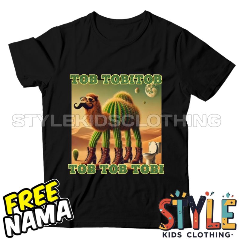 BISA COD Kaos Anak Baju Anak Anomali Tob Tobitob Tob Tob Tobi Free Nama T-shirt Baju Anak Tob Tobito