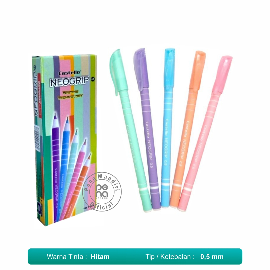 

Bolpoin Castello Neogrip standard - Pulpen Neogrip - Pulpen Pastel