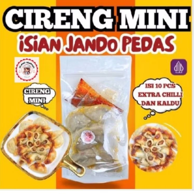 

1PACK 10PCS CIRENG MINI JANDO PEDASS FREE BUMBU CHILI OIL DAN BUMBU KALDU