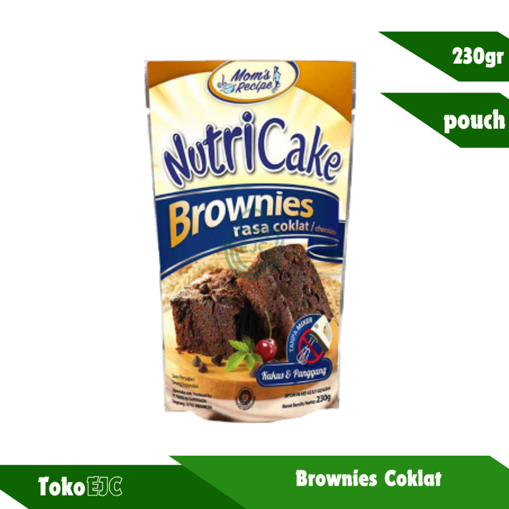 

NutriCake brownies rasa coklat 230gr/pouch