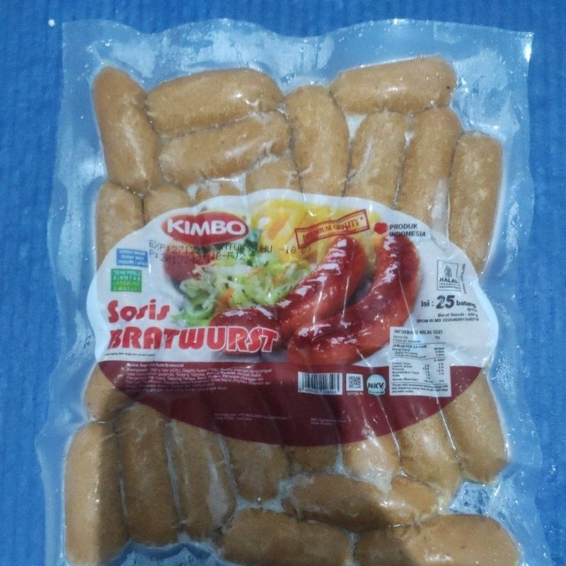 

Sosis bratwurst Kimbo Cocktails isi 25 batang