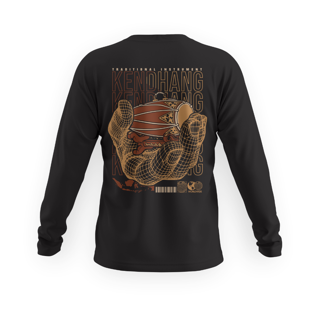 Kaos Kendang Gamelan Jawa Lengan Panjang