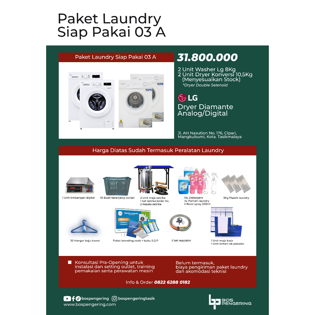 Paket Usaha Laundry Kiloan Paket Laundry Siap Pakai 03 A ONGKIR UNTUK KIRIM NOTA BUKAN KIRIM PAKET U