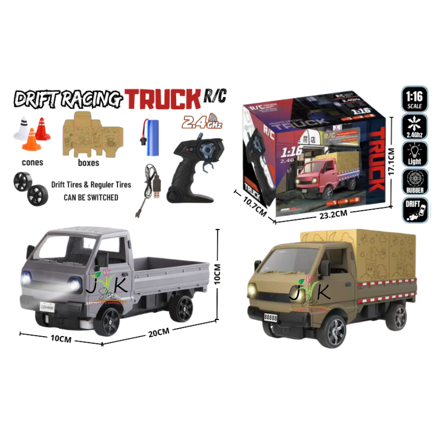 Mainan mobil RC drift 4 WD remot kontrol suzuki carry pick up remote control drift truck