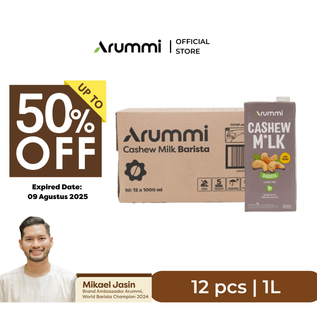 

[1 Carton] Arummi Cashew Milk Barista 1L